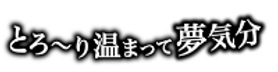とろ～り温まって夢気分